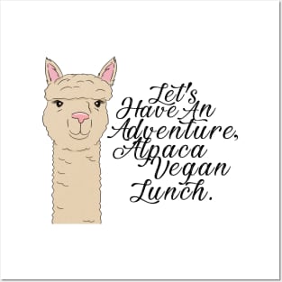 Vegan Alpaca Adventure Posters and Art